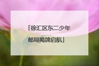 徐汇区东二少年邮局揭牌启航