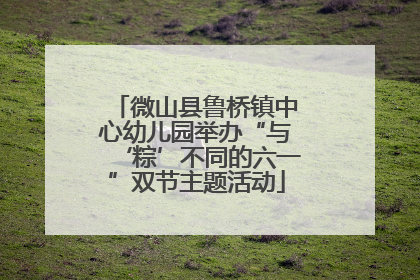 微山县鲁桥镇中心幼儿园举办“与‘粽’不同的六一”双节主题活动