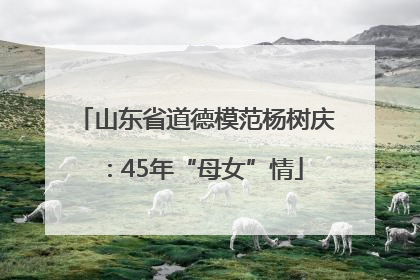 山东省道德模范杨树庆：45年“母女”情