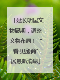 延长明星文物展期，调整文物布局！“看·见殷商”展最新消息