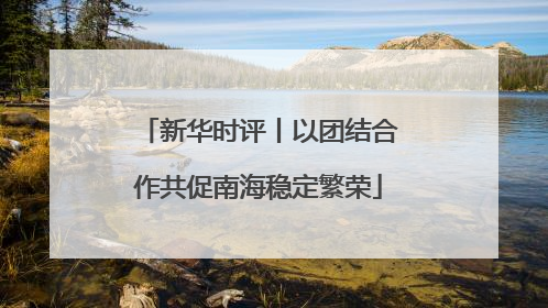 新华时评丨以团结合作共促南海稳定繁荣