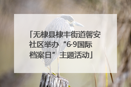 无棣县棣丰街道馨安社区举办“6·9国际档案日”主题活动