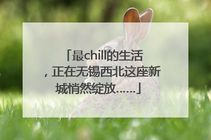 最chill的生活，正在无锡西北这座新城悄然绽放……