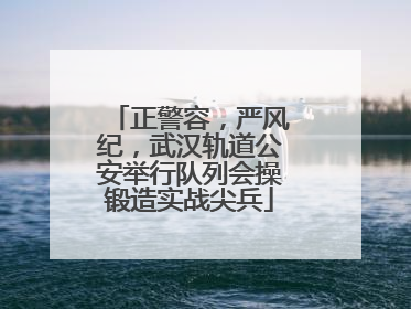 正警容，严风纪，武汉轨道公安举行队列会操锻造实战尖兵