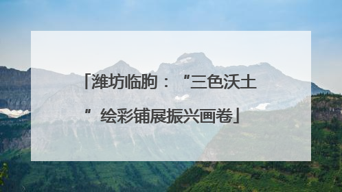 潍坊临朐：“三色沃土”绘彩铺展振兴画卷