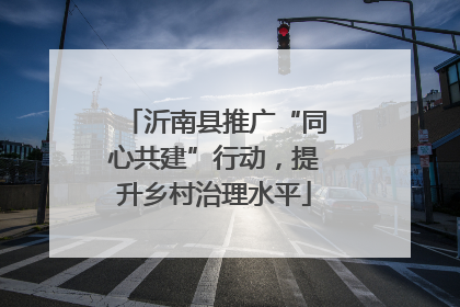 沂南县推广“同心共建”行动，提升乡村治理水平