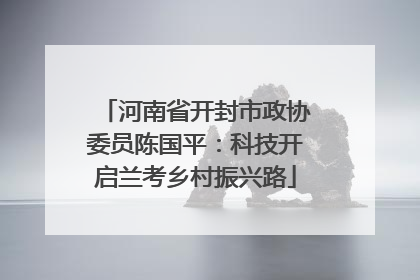 河南省开封市政协委员陈国平：科技开启兰考乡村振兴路