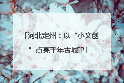 河北定州：以“小文创”点亮千年古城IP
