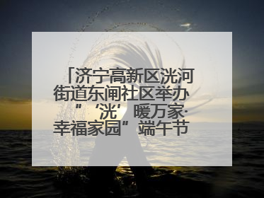 济宁高新区洸河街道东闸社区举办“‘洸’暖万家·幸福家园”端午节幸福集市活动
