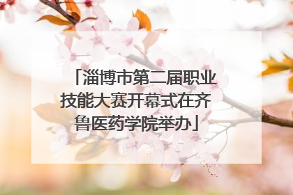 淄博市第二届职业技能大赛开幕式在齐鲁医药学院举办