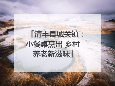清丰县城关镇：小餐桌烹出 乡村养老新滋味