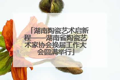 湖南陶瓷艺术启新程——湖南省陶瓷艺术家协会换届工作大会圆满举行