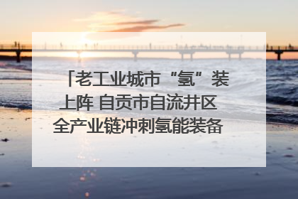 老工业城市“氢”装上阵 自贡市自流井区全产业链冲刺氢能装备制造新高地｜美好生活有“盐”味