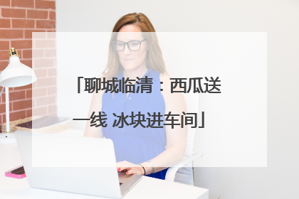 聊城临清：西瓜送一线 冰块进车间