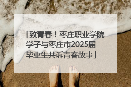 致青春！枣庄职业学院学子与枣庄市2025届毕业生共诉青春故事