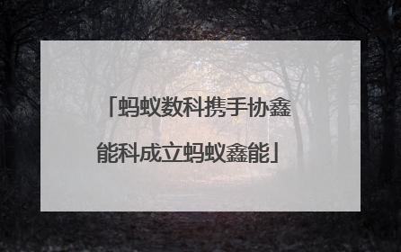 蚂蚁数科携手协鑫能科成立蚂蚁鑫能