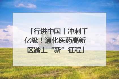 行进中国丨冲刺千亿级！通化医药高新区踏上“新”征程