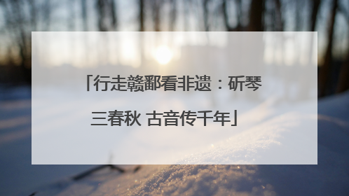 行走赣鄱看非遗：斫琴三春秋 古音传千年