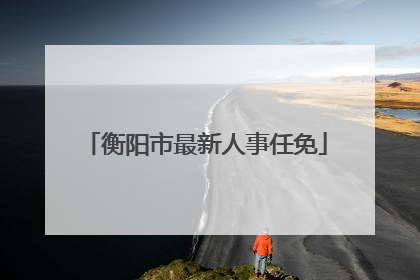 衡阳市最新人事任免