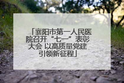 襄阳市第一人民医院召开“七一”表彰大会 以高质量党建引领新征程