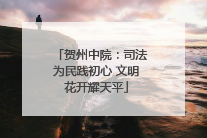 贺州中院：司法为民践初心 文明花开耀天平