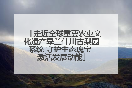 走近全球重要农业文化遗产皋兰什川古梨园系统 守护生态瑰宝 激活发展动能
