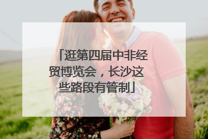 逛第四届中非经贸博览会，长沙这些路段有管制