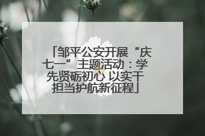 邹平公安开展“庆七一”主题活动：学先贤砺初心 以实干担当护航新征程