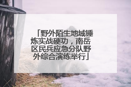野外陌生地域锤炼实战硬功，南岳区民兵应急分队野外综合演练举行