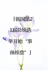 韩国第21届总统选举开始“事前投票”
