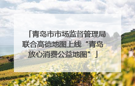 青岛市市场监督管理局联合高德地图上线“青岛放心消费公益地图”