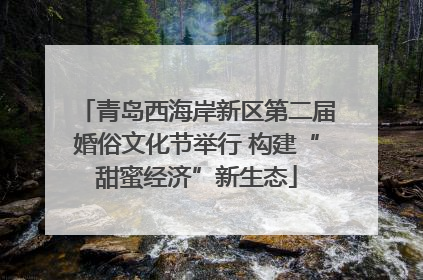 青岛西海岸新区第二届婚俗文化节举行 构建“甜蜜经济”新生态