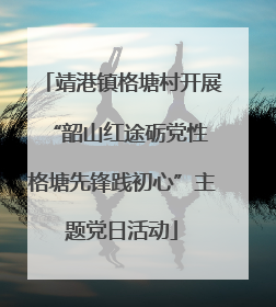 靖港镇格塘村开展“韶山红途砺党性 格塘先锋践初心”主题党日活动