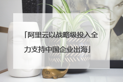 阿里云以战略级投入全力支持中国企业出海