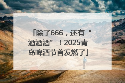 除了666，还有“酒酒酒”！2025青岛啤酒节首发燃了