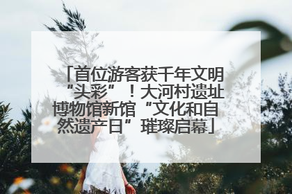 首位游客获千年文明“头彩”！大河村遗址博物馆新馆“文化和自然遗产日”璀璨启幕