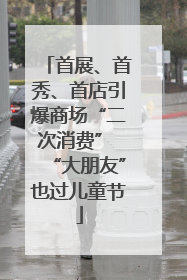 首展、首秀、首店引爆商场“二次消费” “大朋友”也过儿童节