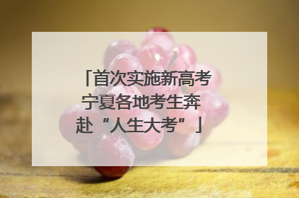 首次实施新高考 宁夏各地考生奔赴“人生大考”