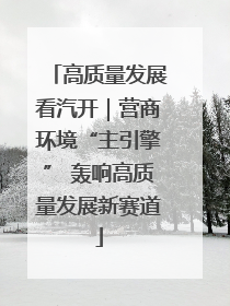 高质量发展看汽开｜营商环境“主引擎” 轰响高质量发展新赛道