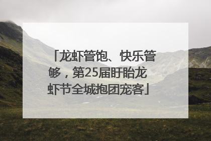 龙虾管饱、快乐管够，第25届盱眙龙虾节全城抱团宠客