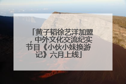 黄子韬徐艺洋加盟，中外文化交流纪实节目《小伙小妹换游记》六月上线