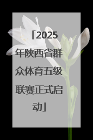 2025年陕西省群众体育五级联赛正式启动