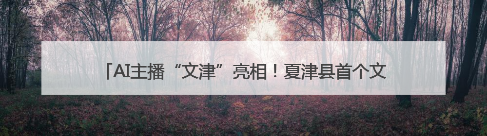 AI主播“文津”亮相！夏津县首个文化社区“AI智汇文化厅”正式启用