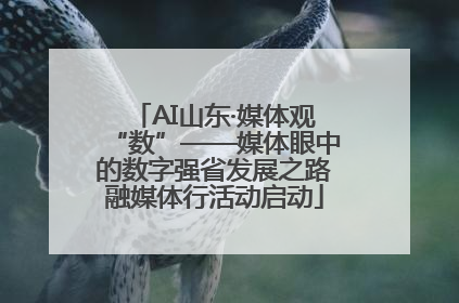 AI山东·媒体观“数”——媒体眼中的数字强省发展之路融媒体行活动启动